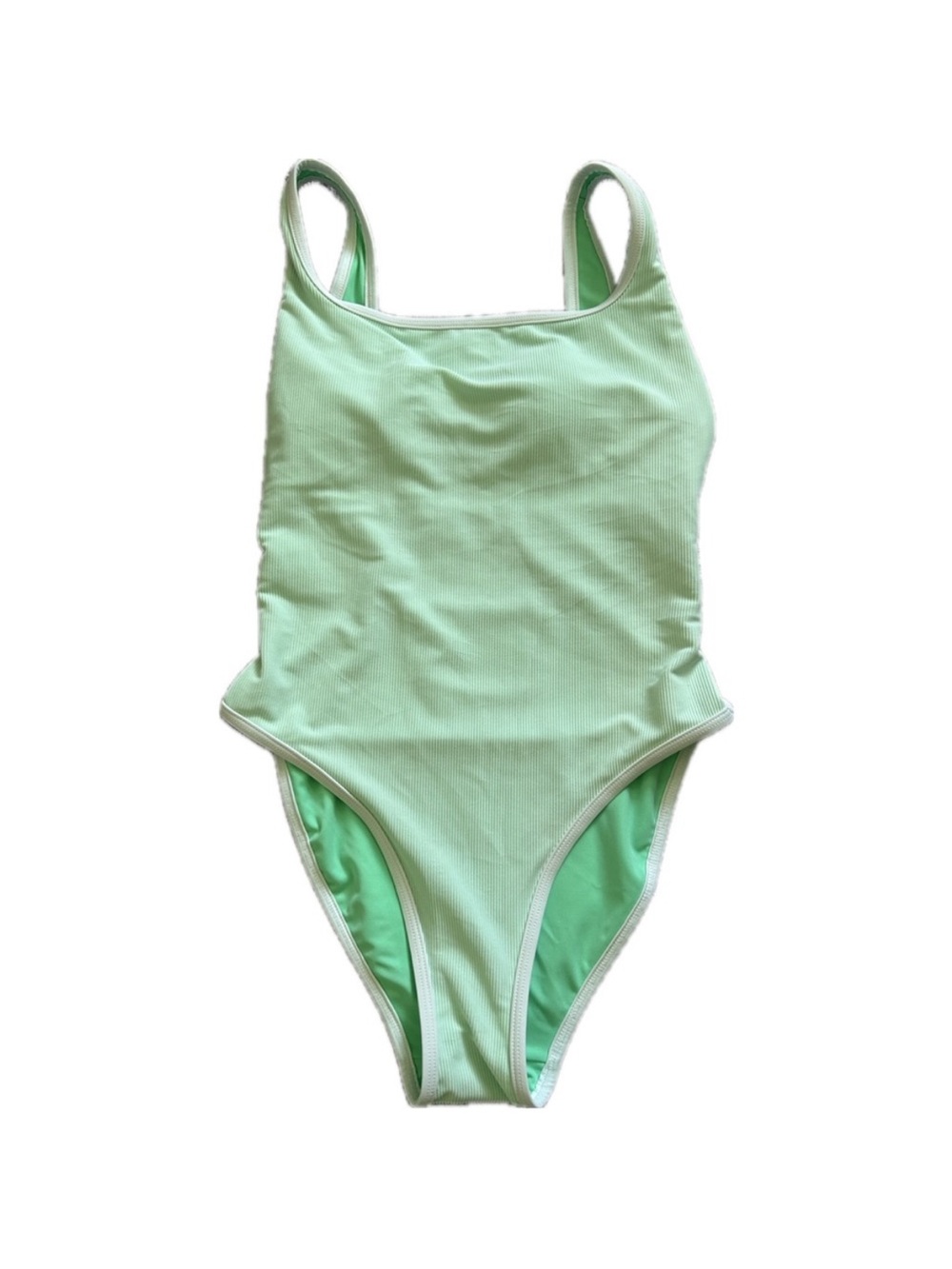 NWOT LainSnow Mint Green One Piece Swimsuit Size Large